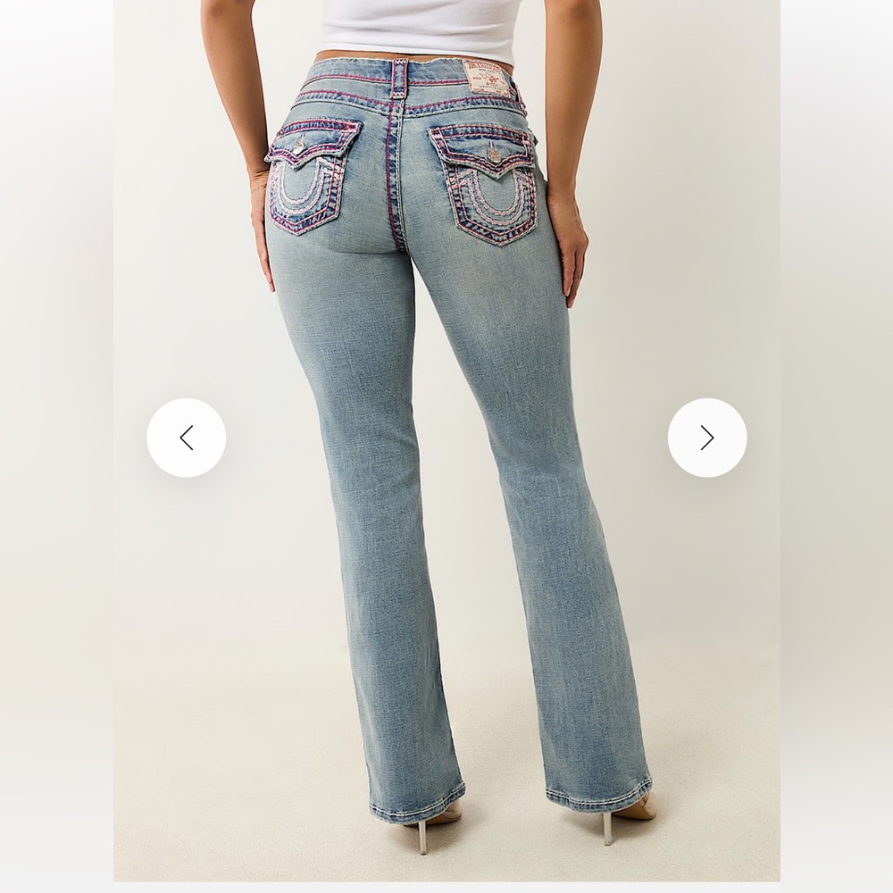 TRUE RELIGION Becca Mid Rise Super T Bootcut Jean